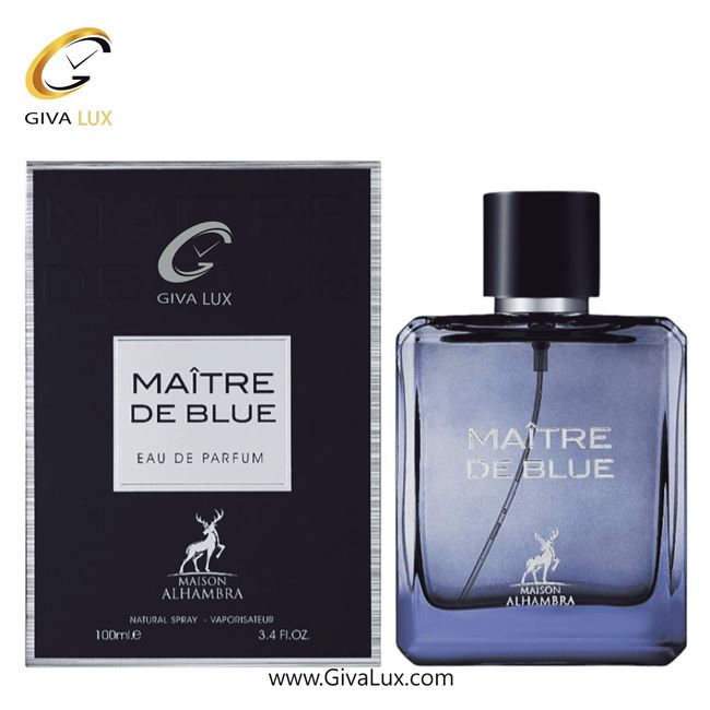  ادو پرفیوم  مردانه الحمبرا اورجینال مدل Alhambra Maitre De Blue | میتر د بلو رایحه مشابه شنل بلو  حجم  100 میل